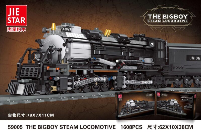 JIESTAR 59005 The Bigboy Steam Locomotive bộ đồ chơi mô hình xe lửa hơi nước