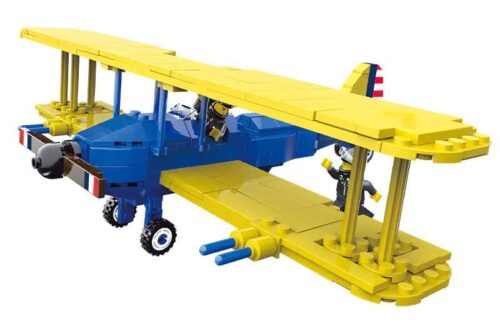 Bộ lắp ghép JIESTAR 23041 Máy Bay Huấn Luyện PT-17 Thời Thế Chiến II giá tốt cho bé trai 6 tuổi, mô hình máy bay quân sự PT-17 chất lượng cao
