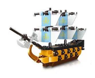 Hộp bộ đồ chơi Tàu Hoàng Gia Victory JIESTAR 36201, mô hình tàu buồm cổ điển cho bé trai 6 tuổi, giá rẻ.