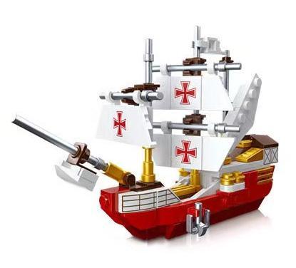 Mô hình thuyền Santa Maria JIESTAR 36204 bộ đồ chơi lắp ráp 158 mảnh cho bé trai 6 tuổi giá tốt.