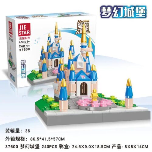 Bộ lắp ghép JIESTAR 37600 Lâu đài Mơ ước 240 mảnh ghép, đồ chơi mô hình lâu đài cổ tích cho bé gái 6 tuổi, giá tốt