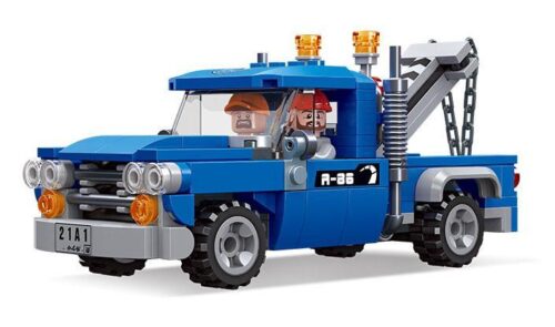 Mô hình đồ chơi lắp ráp xe kéo cứu hộ công trình JIESTAR 51022 cho bé trai 6 tuổi, giá rẻ.
