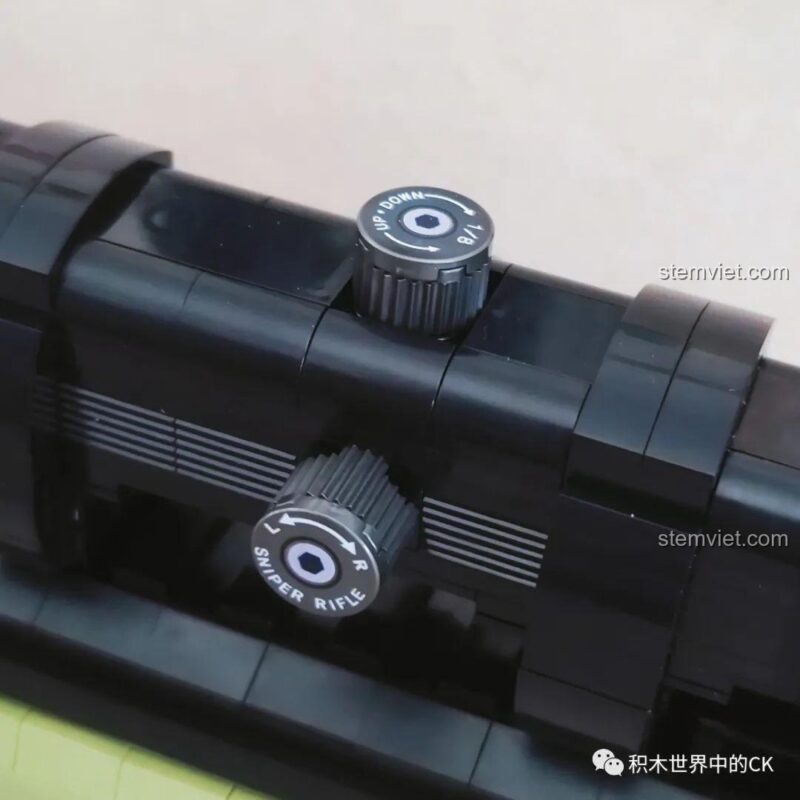 Góc nhìn qua kính ngắm của mô hình Súng bắn tỉa AWP JIESTAR 58022, đồ chơi mô hình JIESTAR 58022
