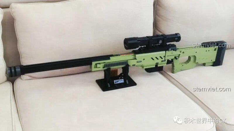 Mô hình Súng bắn tỉa AWP JIESTAR 58022 hoàn chỉnh, đồ chơi mô hình JIESTAR 58022 cho bé trai 6 tuổi