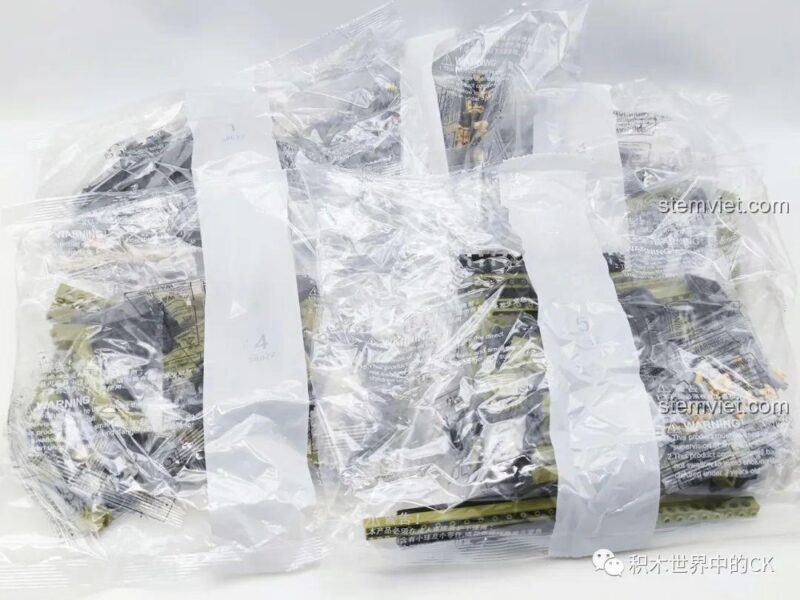 Các túi mảnh ghép của bộ lắp ráp Súng bắn tỉa AWP JIESTAR 58022, đồ chơi mô hình JIESTAR 58022