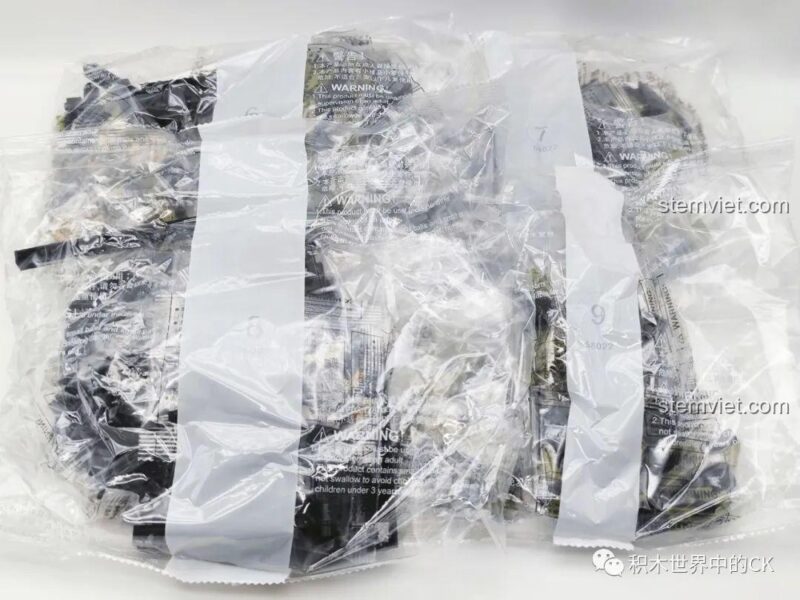 Các túi mảnh ghép của bộ lắp ráp Súng bắn tỉa AWP JIESTAR 58022, đồ chơi mô hình JIESTAR 58022