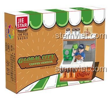 Hộp đồ chơi xếp hình Tiệm cà phê mini JIESTAR 58265. Món quà sáng tạo, giá tốt cho bé 6+.