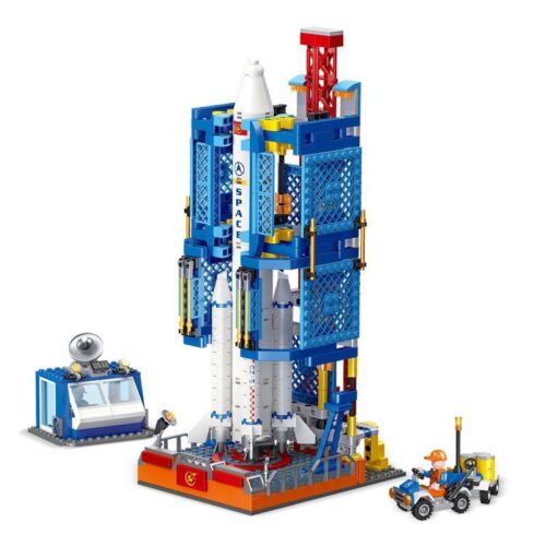 Bộ lắp ghép JIESTAR 59011 Trung tâm phóng tàu vũ trụ, mô hình tên lửa có thể tháo rời, kèm xe thám hiểm và trạm điều khiển chi tiết, đồ chơi lắp ráp cho bé trai 6 tuổi, giá tốt.