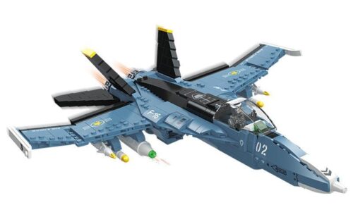Bộ lắp ráp JIESTAR 61029 Máy bay chiến đấu F-16, mô hình tiêm kích F-16 màu xanh dương, đồ chơi mô hình cho bé trai 6 tuổi, giá tốt.