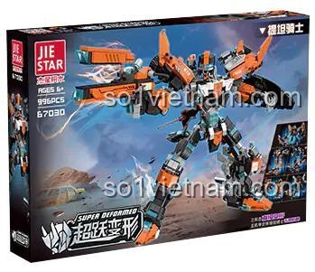 Đồ chơi lắp ráp JIESTAR 67030 Kỵ Sĩ Titan, mô hình Robot biến hình Titan với 996 chi tiết, phù hợp bé trai 6 tuổi