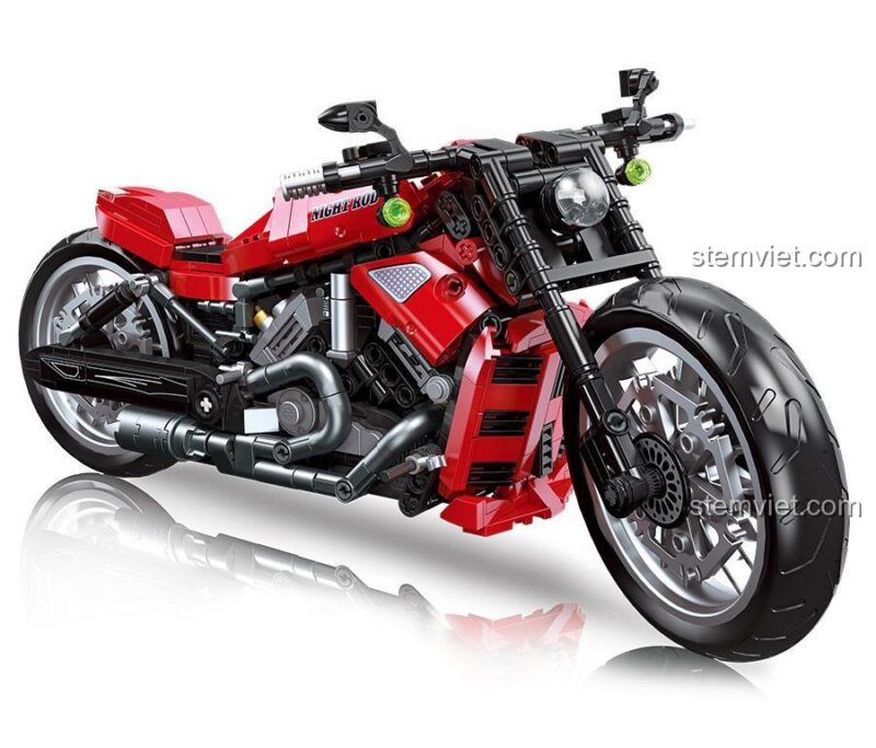 bộ xếp hình Mô hình xe Harley-Davidson JIESTAR 91020, chi tiết tinh xảo, trải nghiệm lắp ráp thú vị
