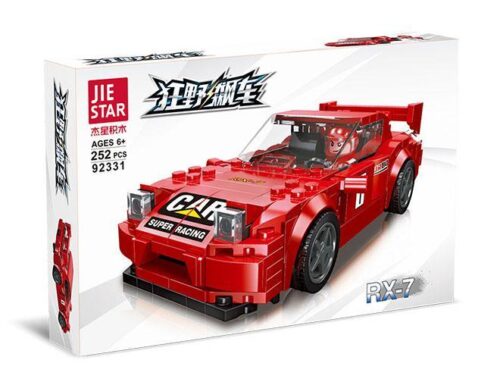 Bộ lắp ráp Xe Đua Mazda RX-7 Cuồng Dã Tốc Độ JIESTAR 92331 giá rẻ, mô hình xe đua màu đỏ nổi bật cho bé trai 6 tuổi.
