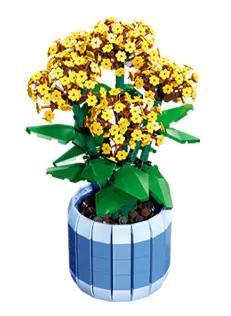 Bộ lắp ghép Hoa Trường Thọ Jonquile JIESTAR 92364 sắc vàng rực rỡ, đồ chơi mô hình cho bé gái 6 tuổi, giá tốt.