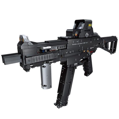 Mô hình súng tiểu liên UMP45 JIESTAR 92401 tỉ lệ 1:1, một bộ lắp ráp chi tiết dành cho con trai 8 tuổi.
