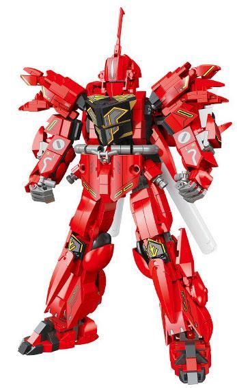 Dạng phi thuyền chiến đấu của bộ xếp hình Gundam Sinanju FF 20014, món đồ chơi sáng tạo cho con trai.