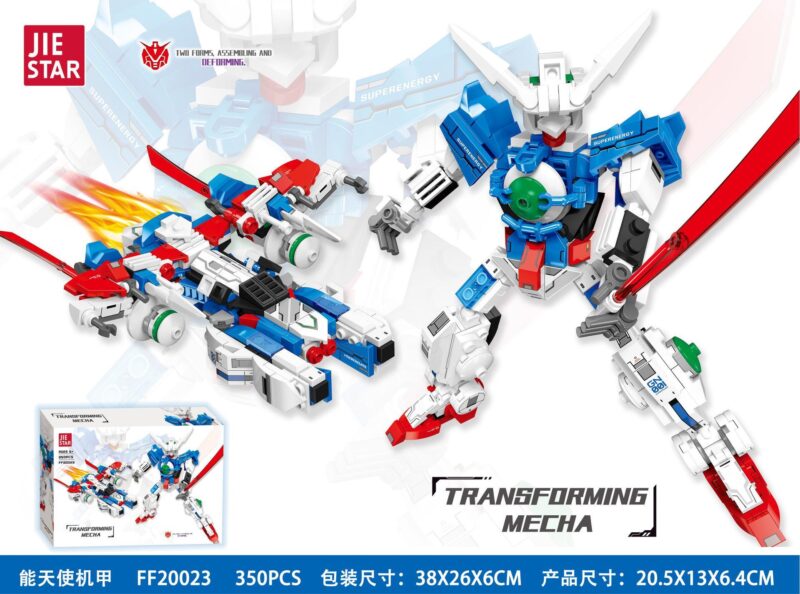 Bộ lắp ráp Robot Mecha Thiên Thần JIESTAR FF20023 biến hình 2 trong 1, đồ chơi mô hình sáng tạo cho bé trai 6 tuổi giá rẻ.
