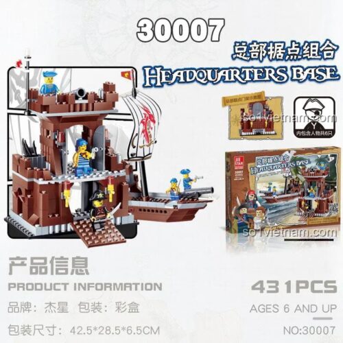 Mô hình bộ đồ chơi JIESTAR 30007 Bộ Chỉ huy Hải tặc