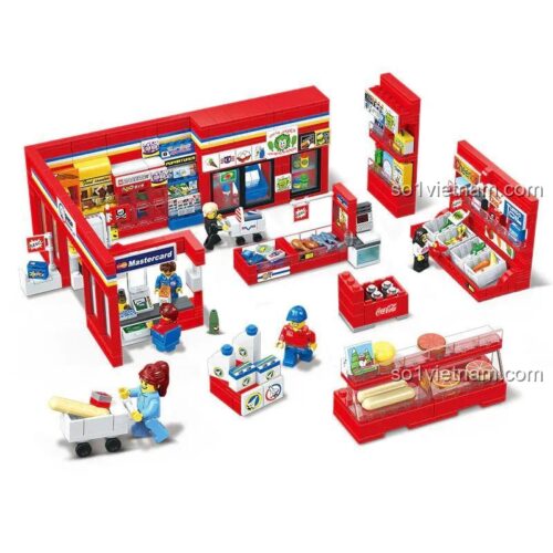 Bộ đồ chơi Cửa hàng tiện lợi 24h JIESTAR 55000 tổng thể