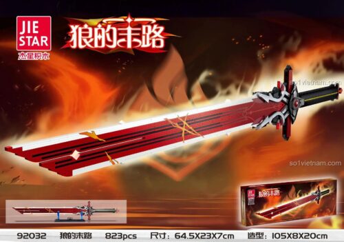 Hộp sản phẩm Mô hình Kiếm "Wolf's Gravestone" Genshin Impact JIESTAR 92032