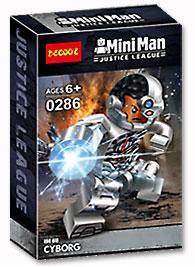 Bộ đồ chơi Jisi 0286B Người Máy Cyborg, đồ chơi mô hình siêu anh hùng DC cho bé trai 6 tuổi, có hiệu ứng ánh sáng độc đáo, giá tốt