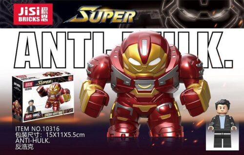 Bộ lắp ghép Người Sắt Anti-Hulk Mech Armor JiSi 10316 hộp sản phẩm, đồ chơi mô hình Người Sắt Anti-Hulk Mech Armor cho con trai 6 tuổi, giá tốt