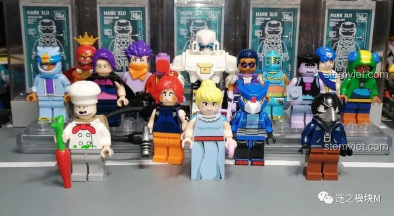 Toàn bộ bộ 12 minifigure JiSi 1702 Brawl Stars chụp thực tế, đồ chơi lắp ghép giá tốt