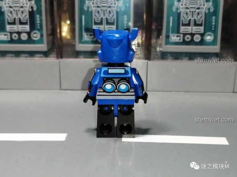 Minifigure Crow Brawl Stars JiSi 1702 với phụ kiện dao và giáp, đồ chơi lắp ghép