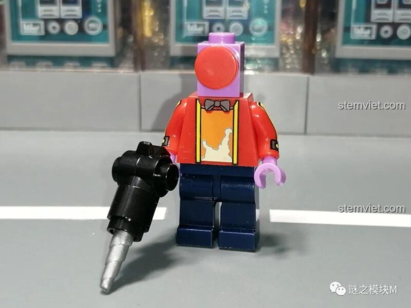 Minifigure Rico Brawl Stars JiSi 1702, đồ chơi lắp ghép nhân vật game