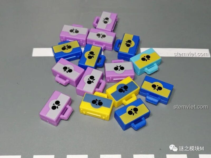 Minifigure Brawl Stars JiSi 1703 nhân vật Crow, đồ chơi lắp ghép cho bé trai 6 tuổi, chất lượng cao.