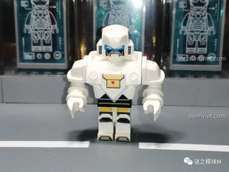Minifigure Brawl Stars JiSi 1703 nhân vật Leon, đồ chơi lắp ghép cho bé trai 6 tuổi, chất lượng cao.