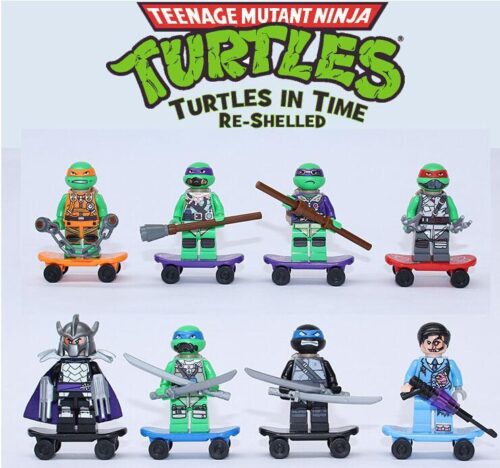 Bộ minifigure Ninja Rùa trượt ván JiSi 501, đồ chơi lắp ráp cho bé trai 6 tuổi, chất lượng tốt, giá rẻ