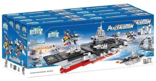 Hộp bộ lắp ghép Jizhi Star 83005 Tàu Sân Bay Lắp Ghép Sứ Mệnh Hòa Bình, đồ chơi mô hình quân sự cho bé trai 6 tuổi, giá tốt