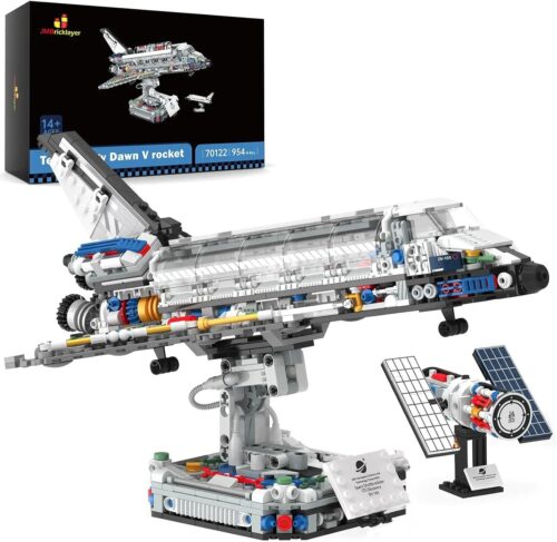JMBricklayer 70122 Tàu con thoi Bình Minh bộ đồ chơi 954 mảnh cho bé trai 8 tuổi