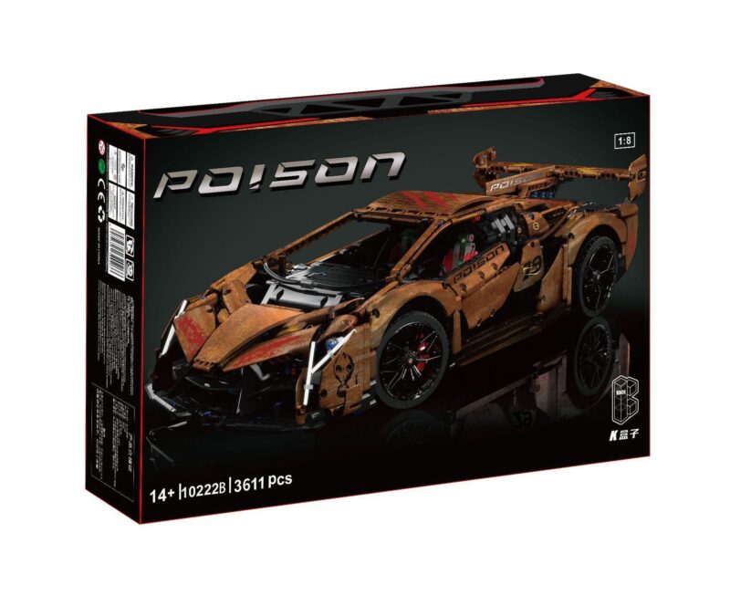 Hộp bộ lắp ráp K-box 10222B Siêu Xe Lamborghini Veneno Tàn Tích, đồ chơi mô hình cho con trai 14 tuổi giá tốt.