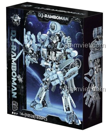 Hộp đồ chơi lắp ghép Decepticon Blackout K-Box 10528, quà tặng sáng tạo cho thanh niên yêu thích Transformers.