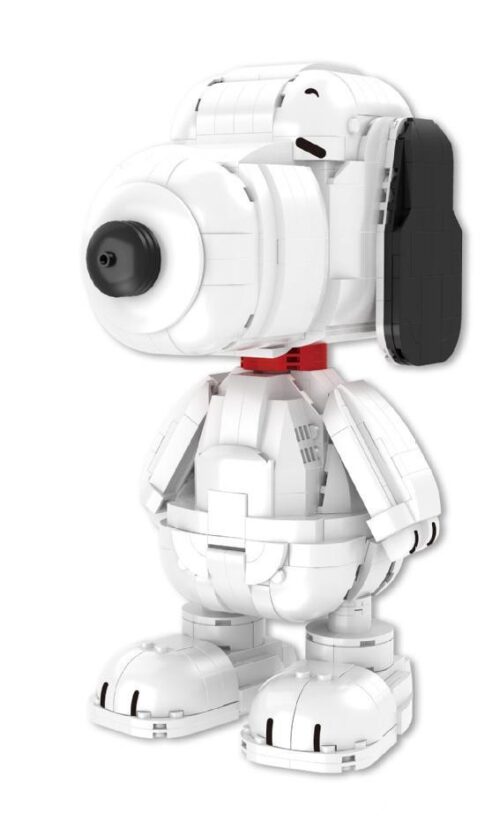 Mô hình Peanuts Snoopy bằng khối lắp ghép, 985 chi tiết, màu trắng, phù hợp cho bé trai 6 tuổi, thương hiệu 咔扣CACO, mã S003