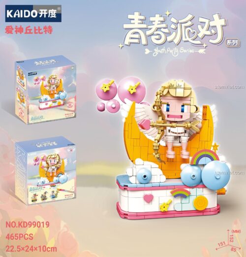 Hộp đồ chơi lắp ráp Kaido KD99019 Thần Tình Yêu Cupid, kích thước hộp 24x22.5x10cm
