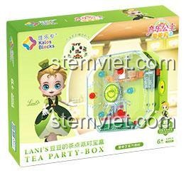 Vỏ hộp set đồ chơi 30005 của Kalos Blocks, bộ đồ chơi công chúa âm nhạc Lani với 98 mảnh ghép.