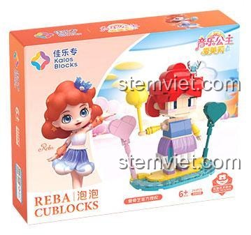 Hộp đồ chơi mô hình Công chúa Emily Kalos Blocks 30009, quà tặng sáng tạo cho bé gái.