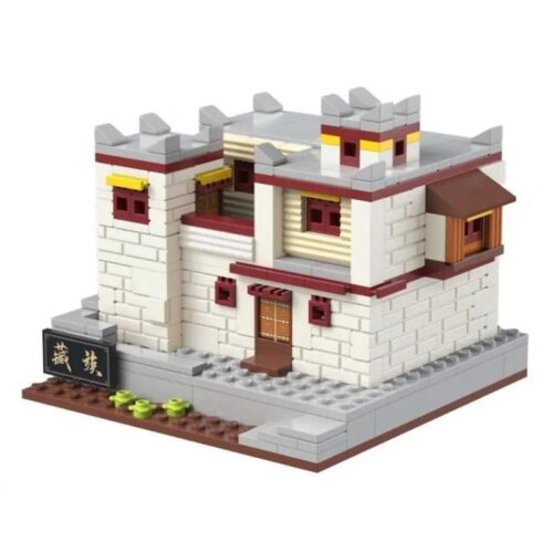Mô hình bộ lắp ghép Nhà ở của người Tạng Kalos Blocks 81001, đồ chơi sáng tạo cho bé 6 tuổi.