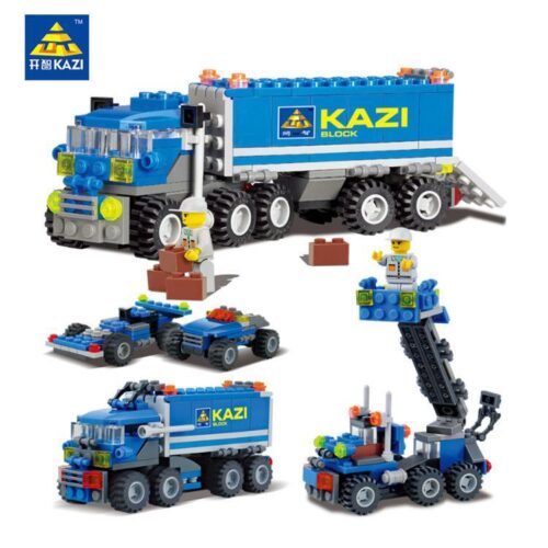 Bộ lắp ghép Xe Tải KAZI 6409 đa năng, đồ chơi lắp ráp KAZI cho bé trai 6 tuổi, giá tốt