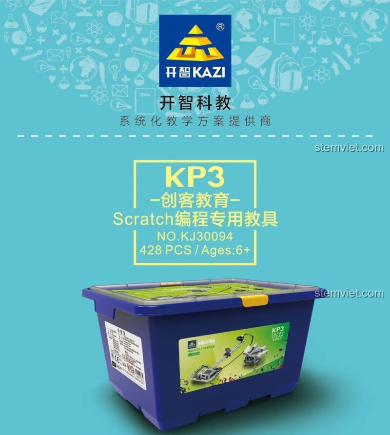 Bộ lắp ráp KJ30094 từ KAZI, công cụ học STEAM hiệu quả, tương thích LEGO Technic, chất lượng cao.