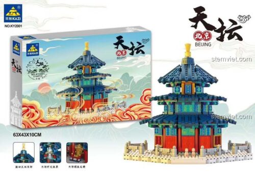 Hộp sản phẩm Mô hình Kiến trúc Bắc Kinh Thiên Đàn KAZI KY2001