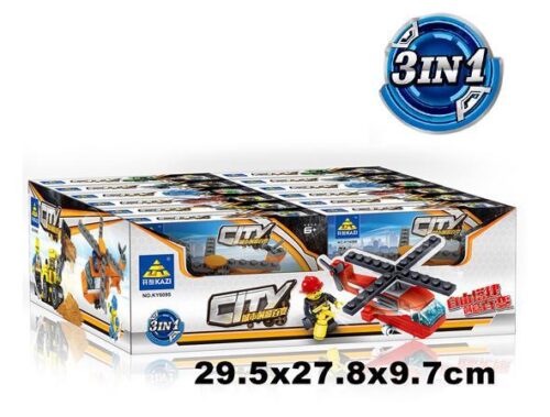 Bộ lắp ghép KAZI KY6095-5 Xe cảnh sát, đồ chơi lắp ráp Máy kéo GBL, bộ xếp hình Trực thăng BOZHI, đồ chơi mô hình Xe tải KY6095-5, đồ chơi xây dựng Máy xúc KY60955, phù hợp bé trai 6 tuổi, giá tốt.