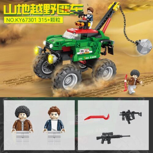 Bộ lắp ghép KAZI KY67301 Xe Jeep Địa Hình Quân Sự 315 mảnh ghép, đồ chơi lắp ráp xe off-road hầm hố cho bé trai 6 tuổi, giá tốt.