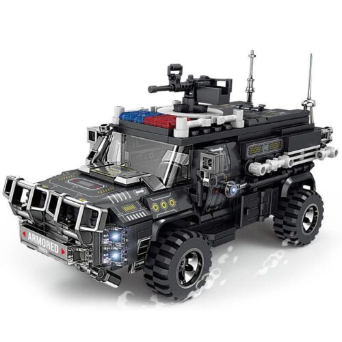 Mô hình xe chở quân SWAT Thunder KAZI KY67305 chi tiết, phù hợp cho bé trai 6 tuổi.