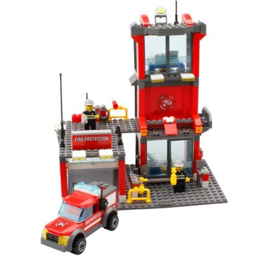 bộ lắp ráp Trạm Cứu Hỏa KAZI KY8052. Đồ chơi cho bé trai 6 tuổi, giá rẻ, giúp phát triển tư duy.