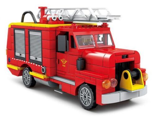 Bộ đồ chơi Xe cứu hỏa KAZI KY80540 màu đỏ, mô hình xe chữa cháy 353 mảnh ghép, phù hợp bé trai 6 tuổi, giá tốt