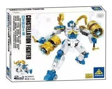 Bộ lắp ráp KAZI KY8072 Chiến Binh Bạch Dương 452 mảnh ghép, đồ chơi mô hình robot biến hình cung hoàng đạo cho bé trai 6 tuổi, giá tốt