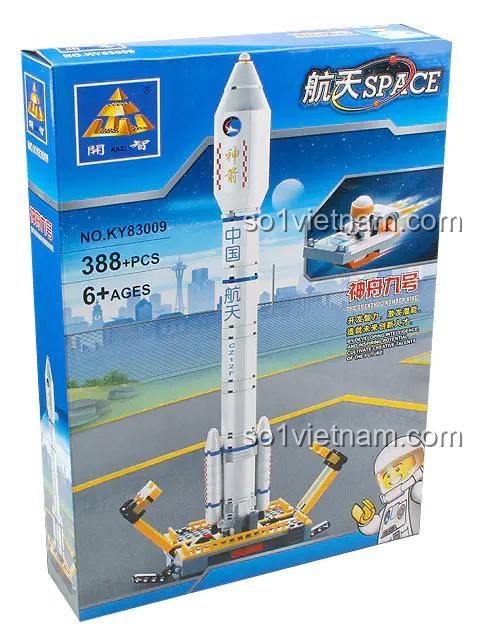 Hộp bộ xếp hình Tàu không gian Thần Châu 9, Mô hình Tên lửa Thần Châu 9 GBL, đồ chơi lắp ghép cho bé trai 6 tuổi, chất lượng cao